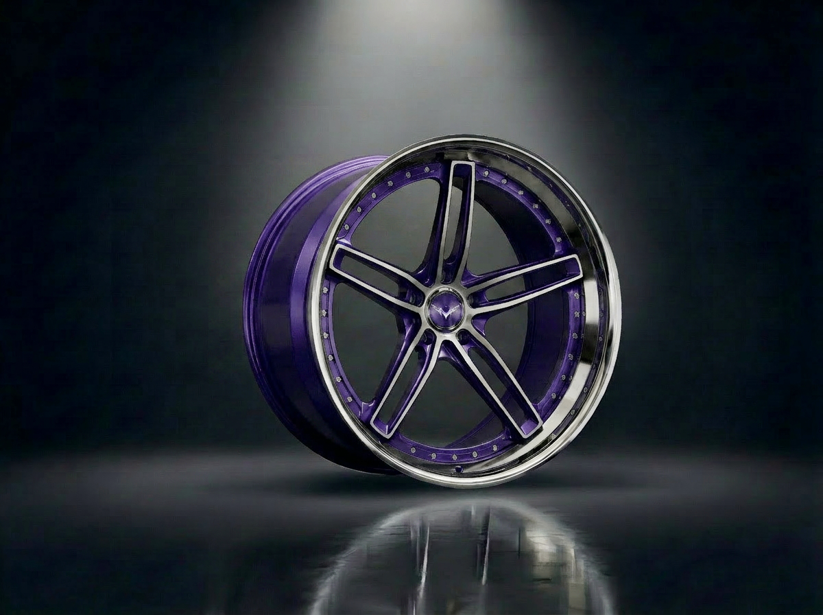 MONERO 10NE - VII forged wheel — Violet Purple / Mirror Lip finish