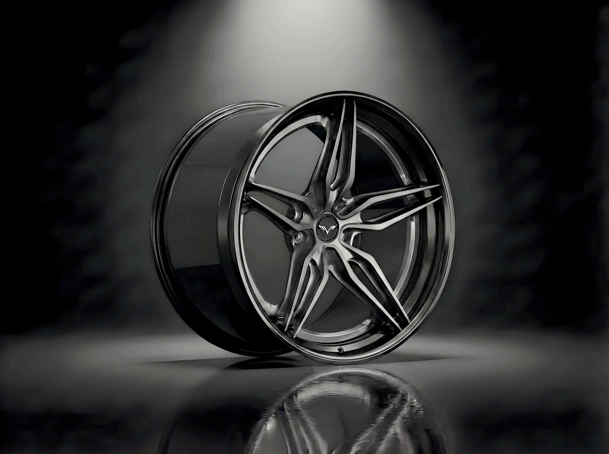 MONERO 10NE - VIII forged wheel — Satin Graphite / Mirror Lip finish