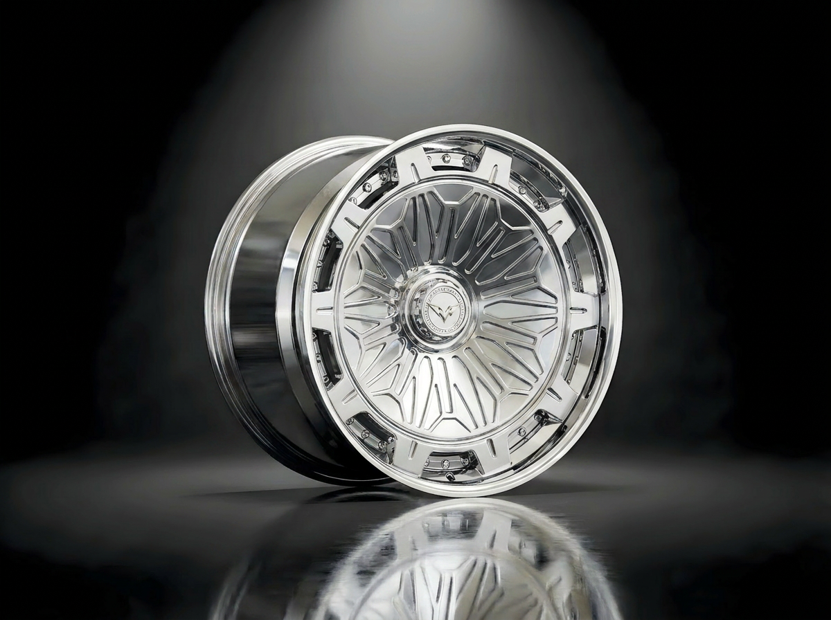 MONERO E1GHT - I forged wheel thumbnail 08 — Polished Silver finish
