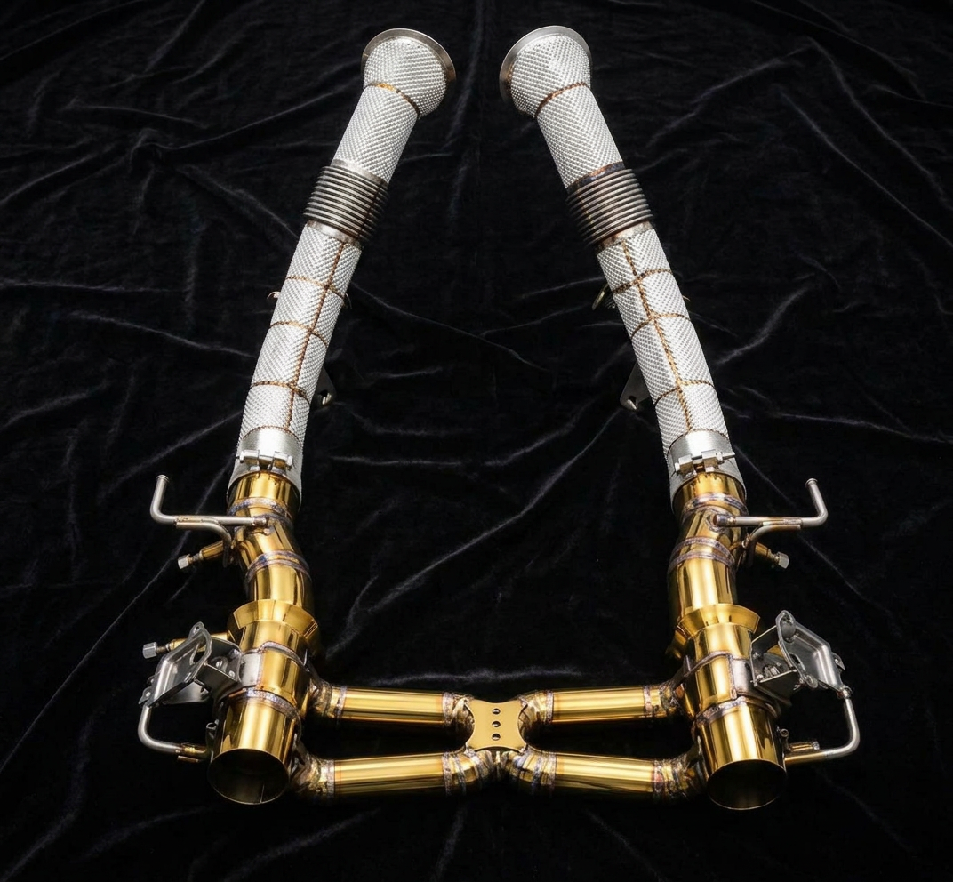 Ferrari SF90 valvetronic exhaust — Gold Valvetronic System