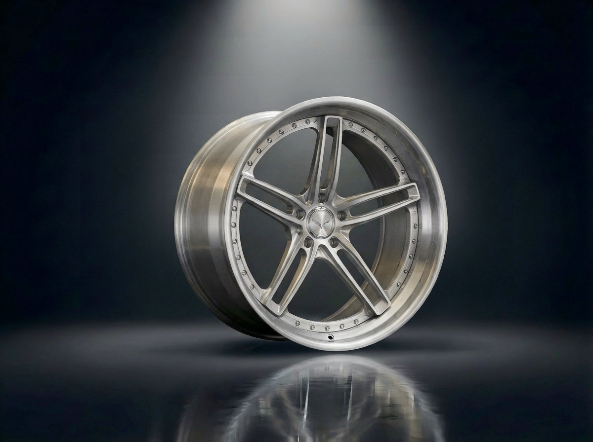 MONERO 10NE - VII forged wheel — Brushed Silver / Mirror Lip finish