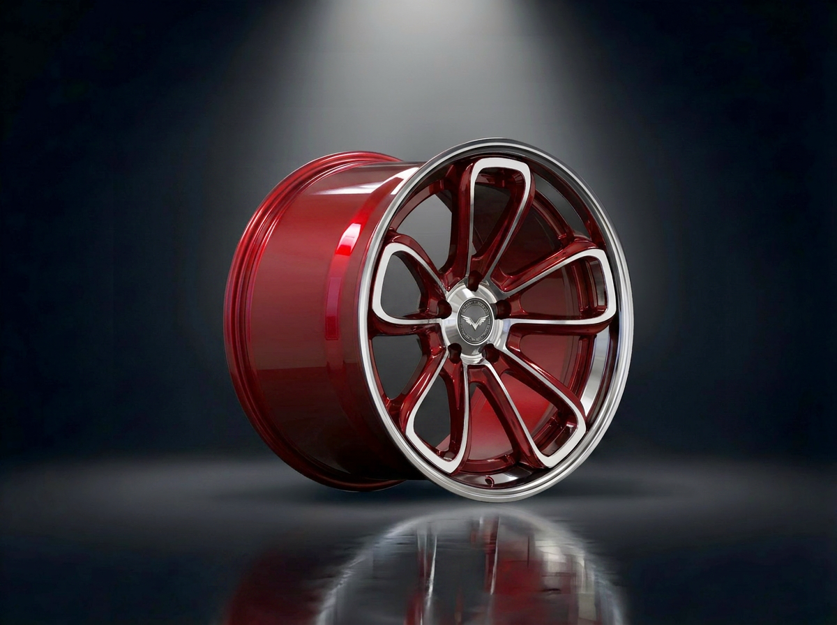 MONERO 2TW0 - I forged wheel — Candy Red / Polished Lip finish