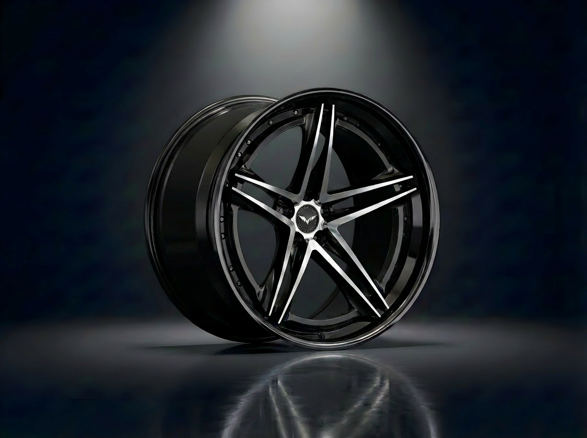MONERO 10NE - II forged wheel — Gloss Black / Machined finish