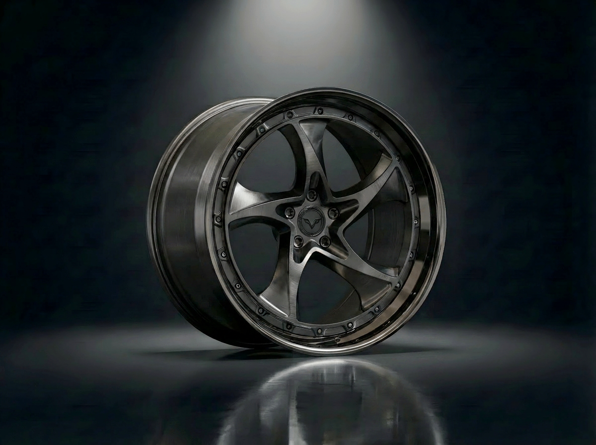 MONERO 10NE - XII forged wheel — Satin Graphite / Mirror Lip finish