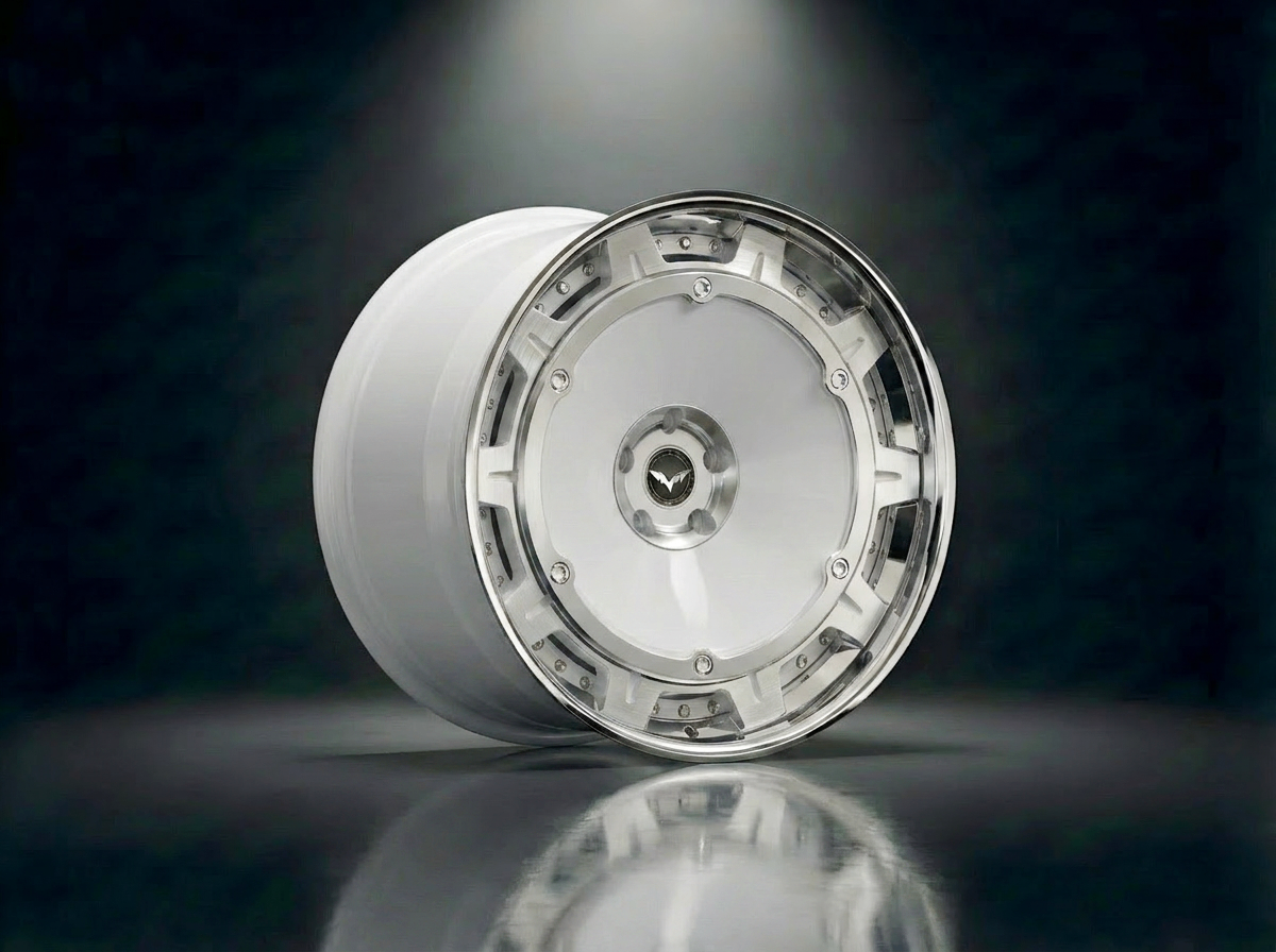 MONERO E1GHT - XVII forged wheel — White / Mirror Lip finish