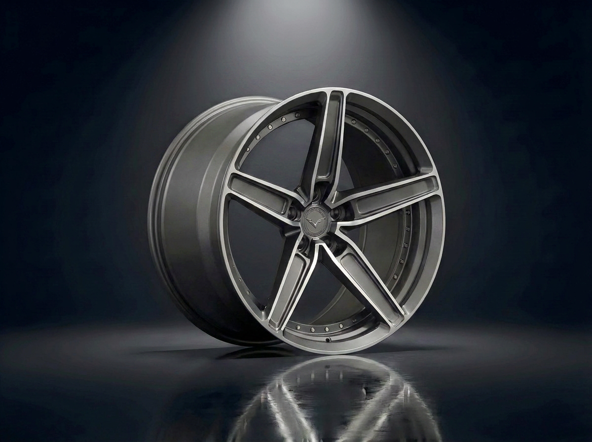 MONERO 10NE - XVIII forged wheel — Smoked Titanium / Machined finish