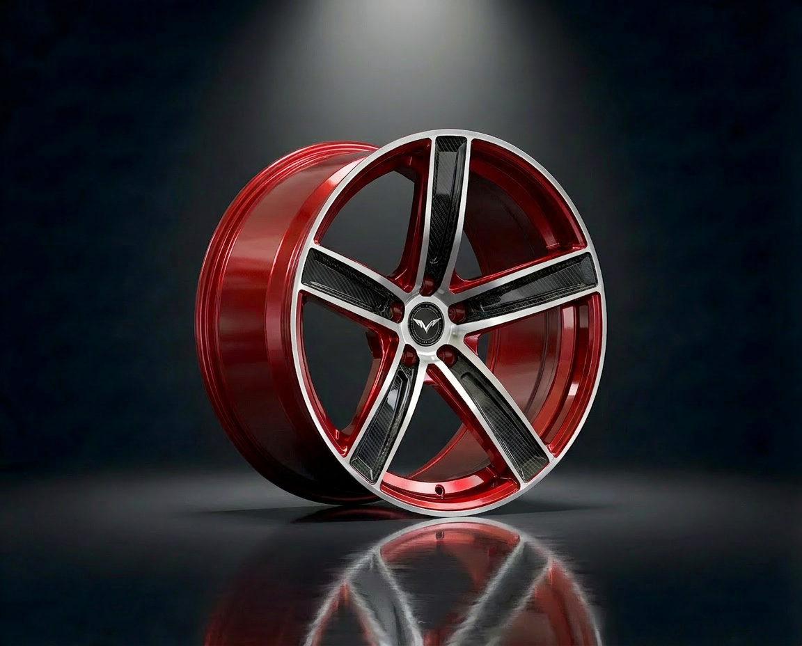 MONERO 10NE - X forged wheel — Candy Red / Machined Face finish