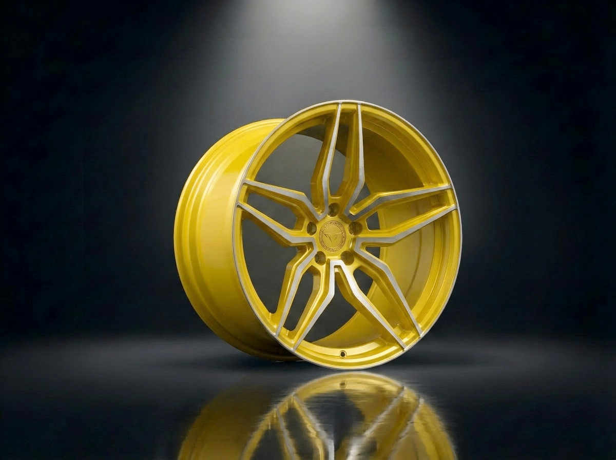 MONERO 10NE - XI forged wheel — Speed Yellow / Mirror Lip finish