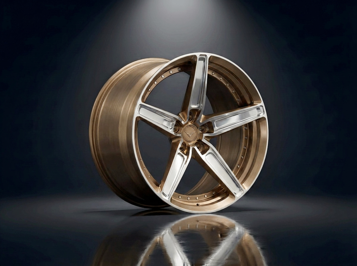 MONERO 10NE - XVIII forged wheel — Polished Bronze / Machined finish
