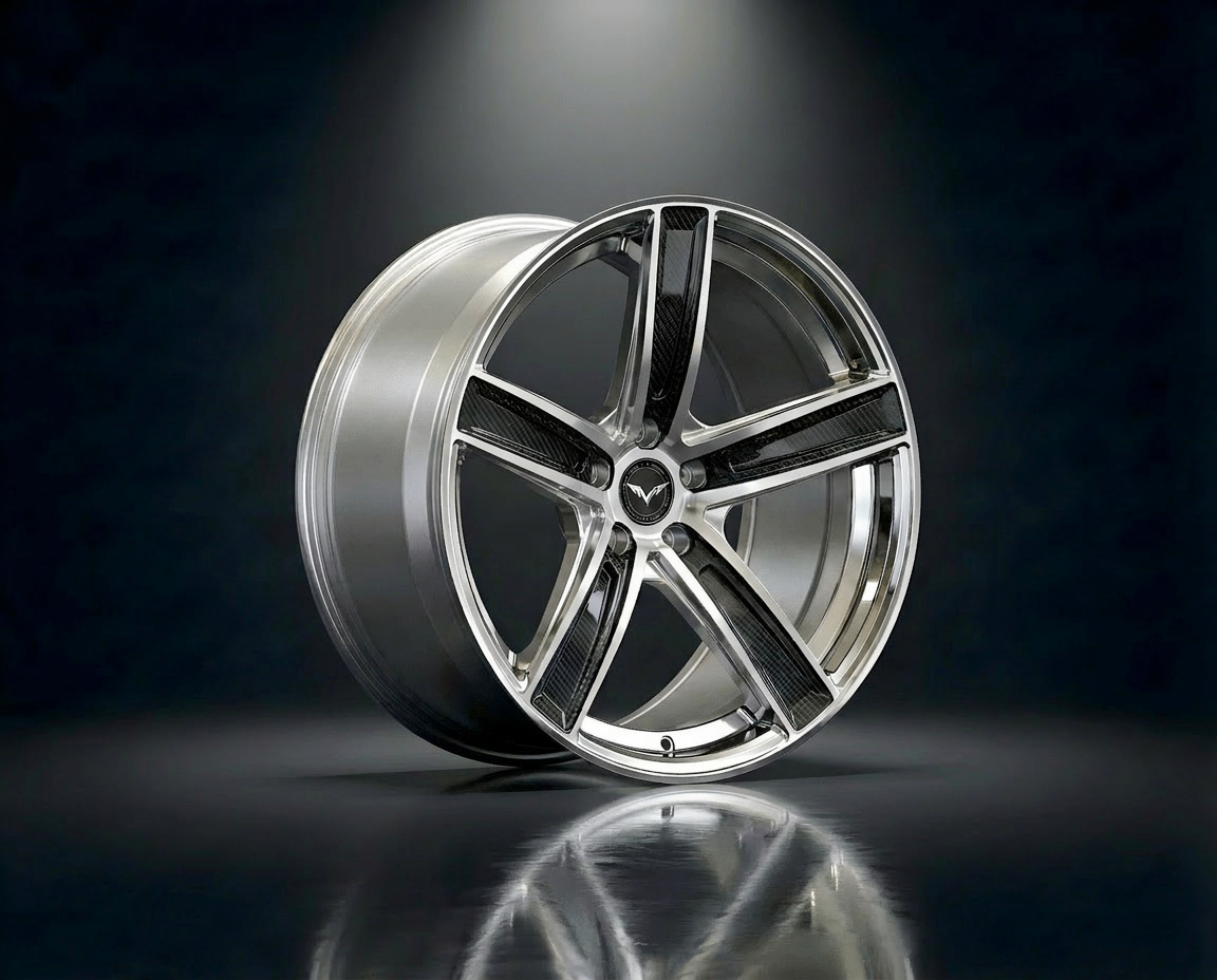 MONERO 10NE - X forged wheel — Polished Silver Carbon finish