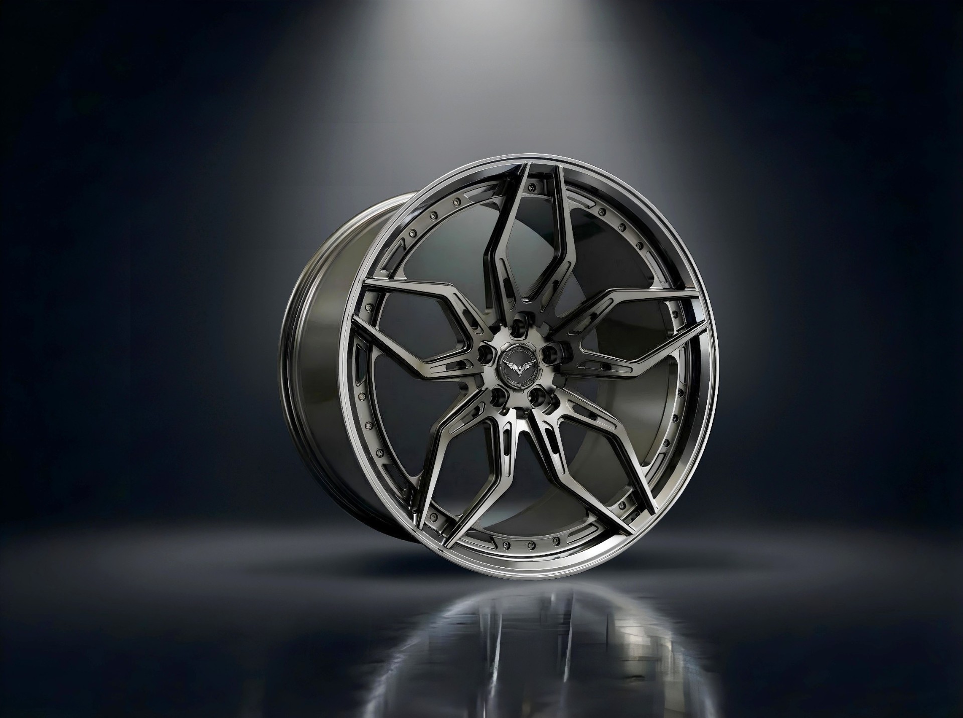 2TW0 - XV — Split-Star Black Chrome