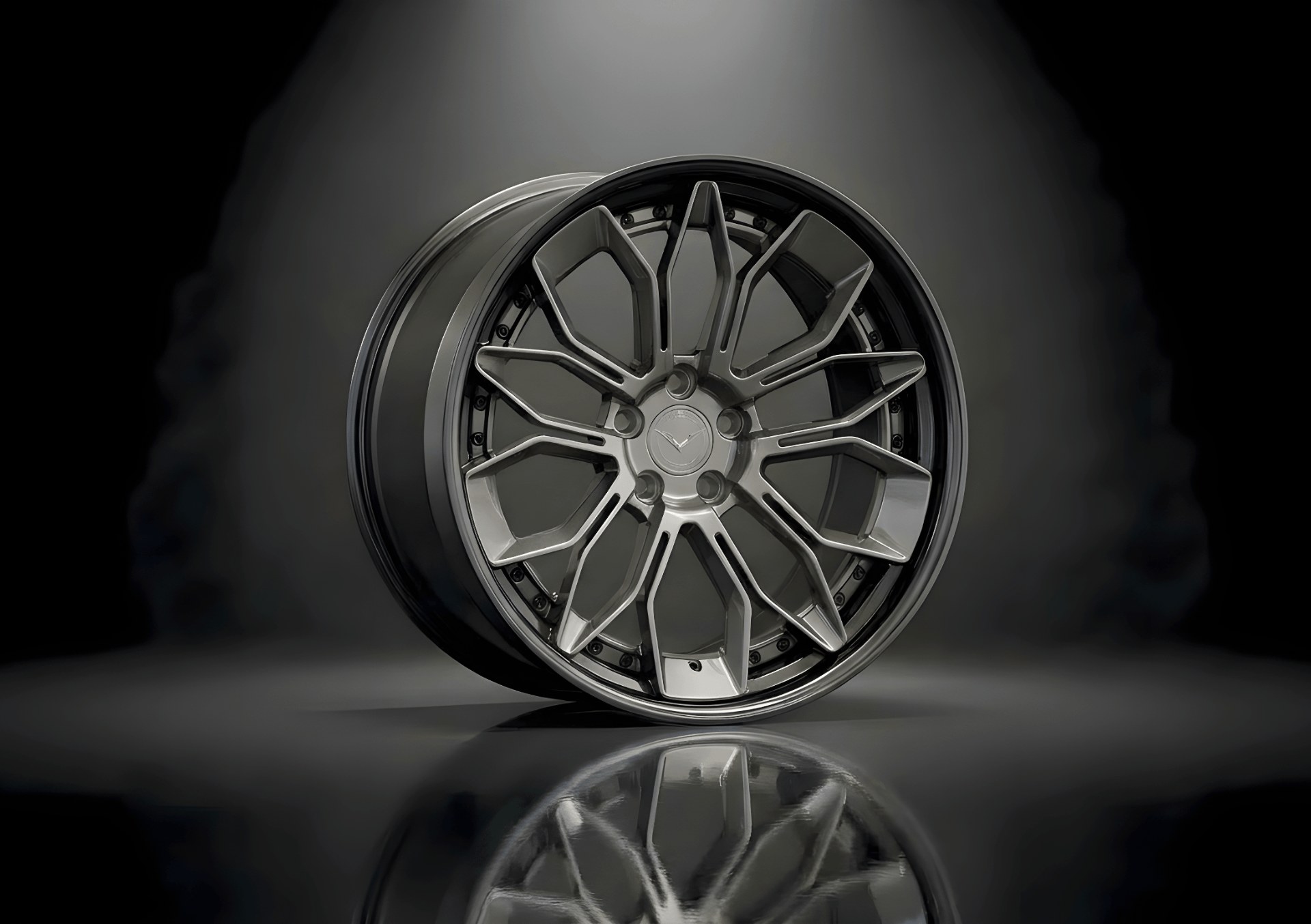 4F0UR - XVIII — Split Y-Spoke Smoked Chrome