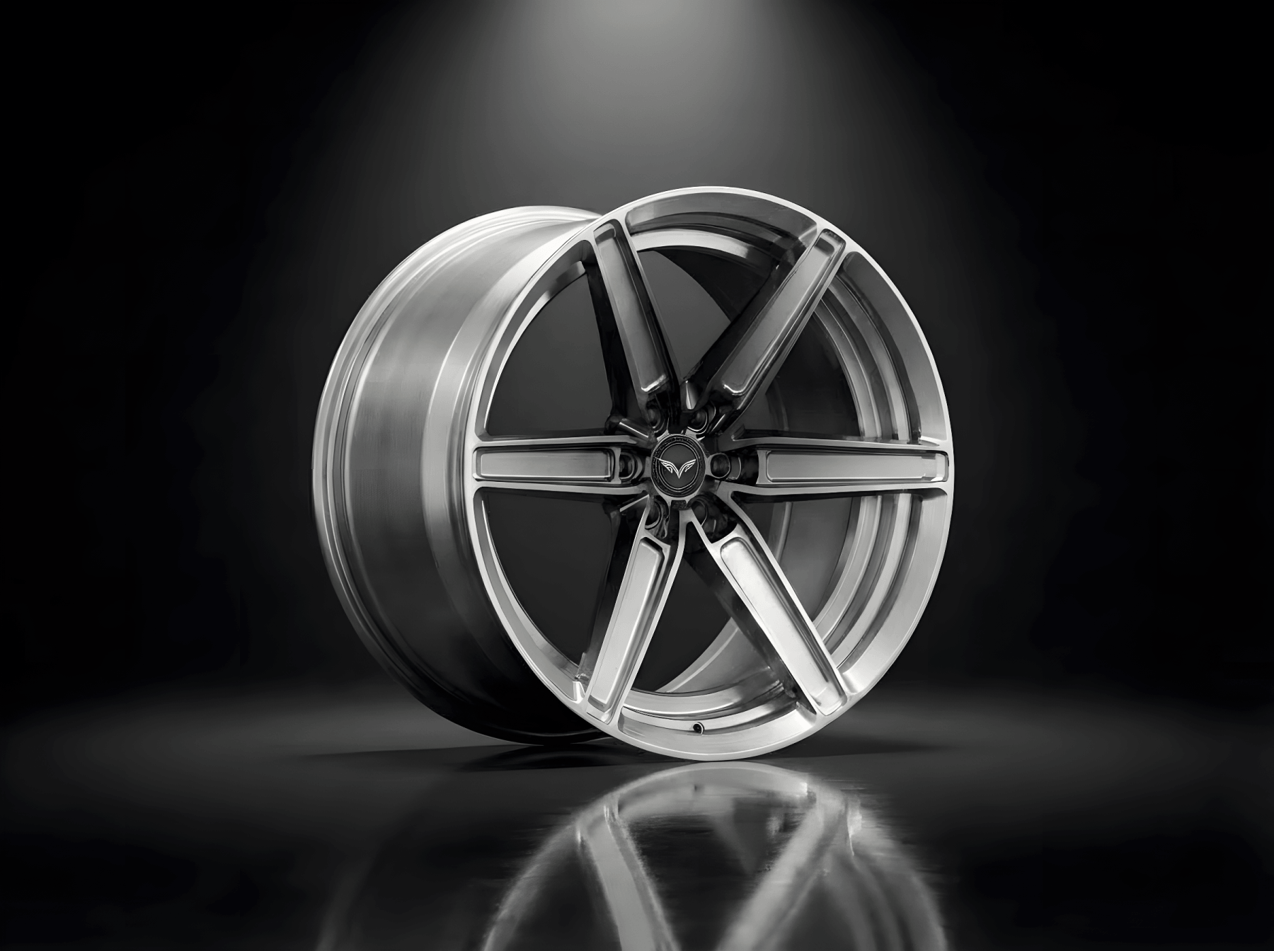 10NE - XIX — Brushed Silver 6-Spoke