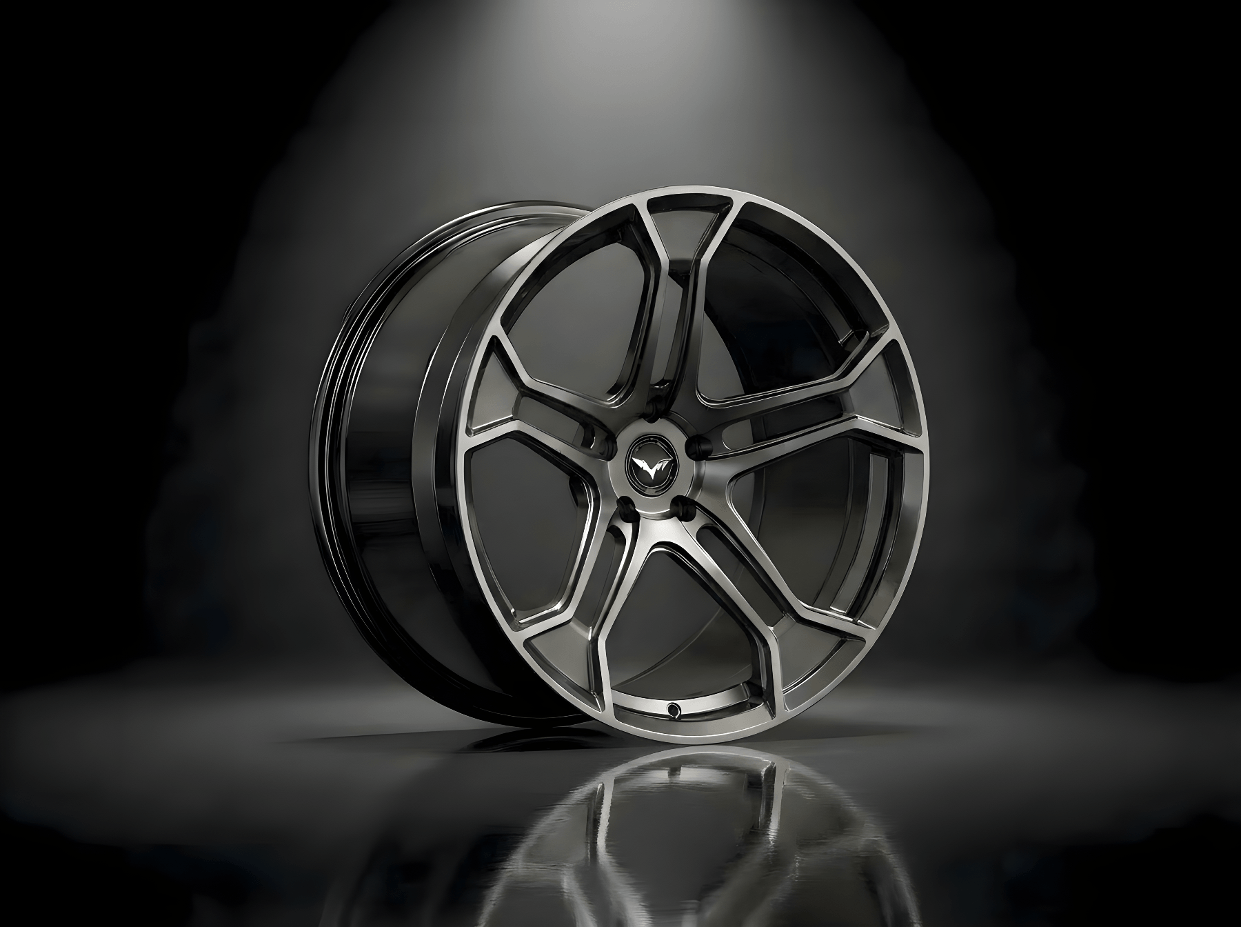 10NE - XXV — Hyper Black Split 5-Spoke
