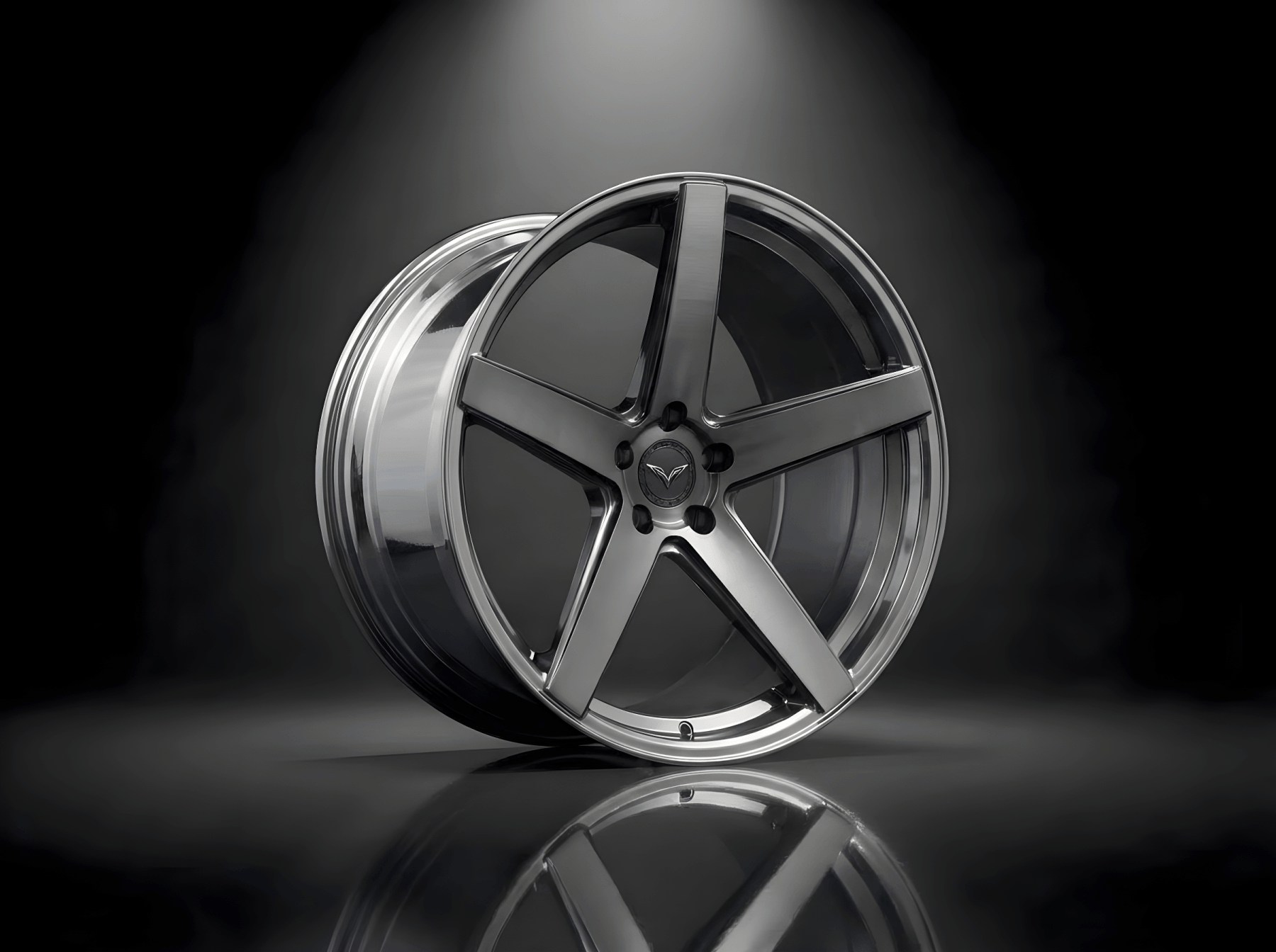 10NE - XXX — Brushed Titanium Concave
