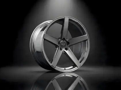 10NE - XXX — Brushed Titanium Concave
