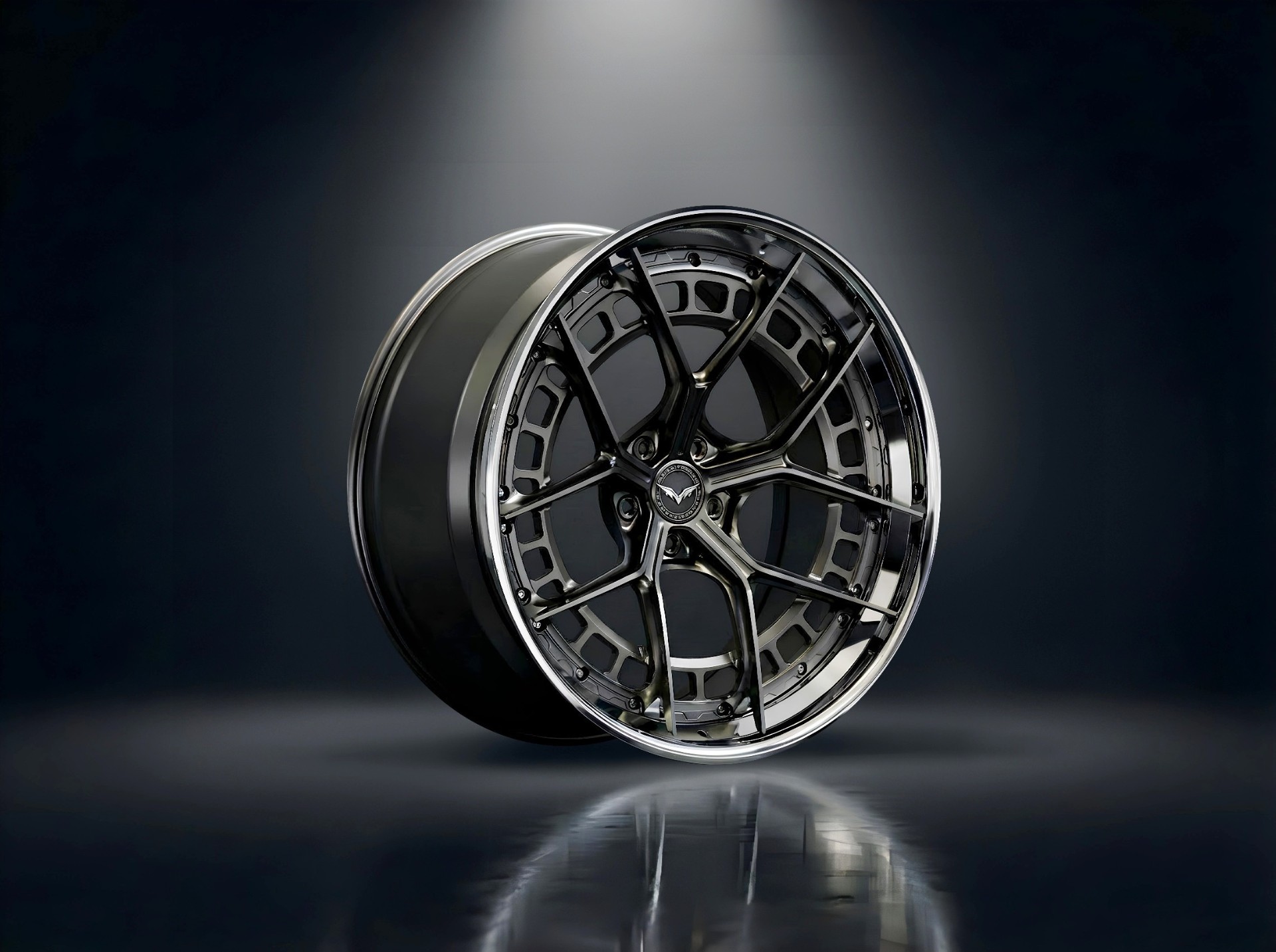 4F0UR - XXII — Multi-Spoke Polished Black