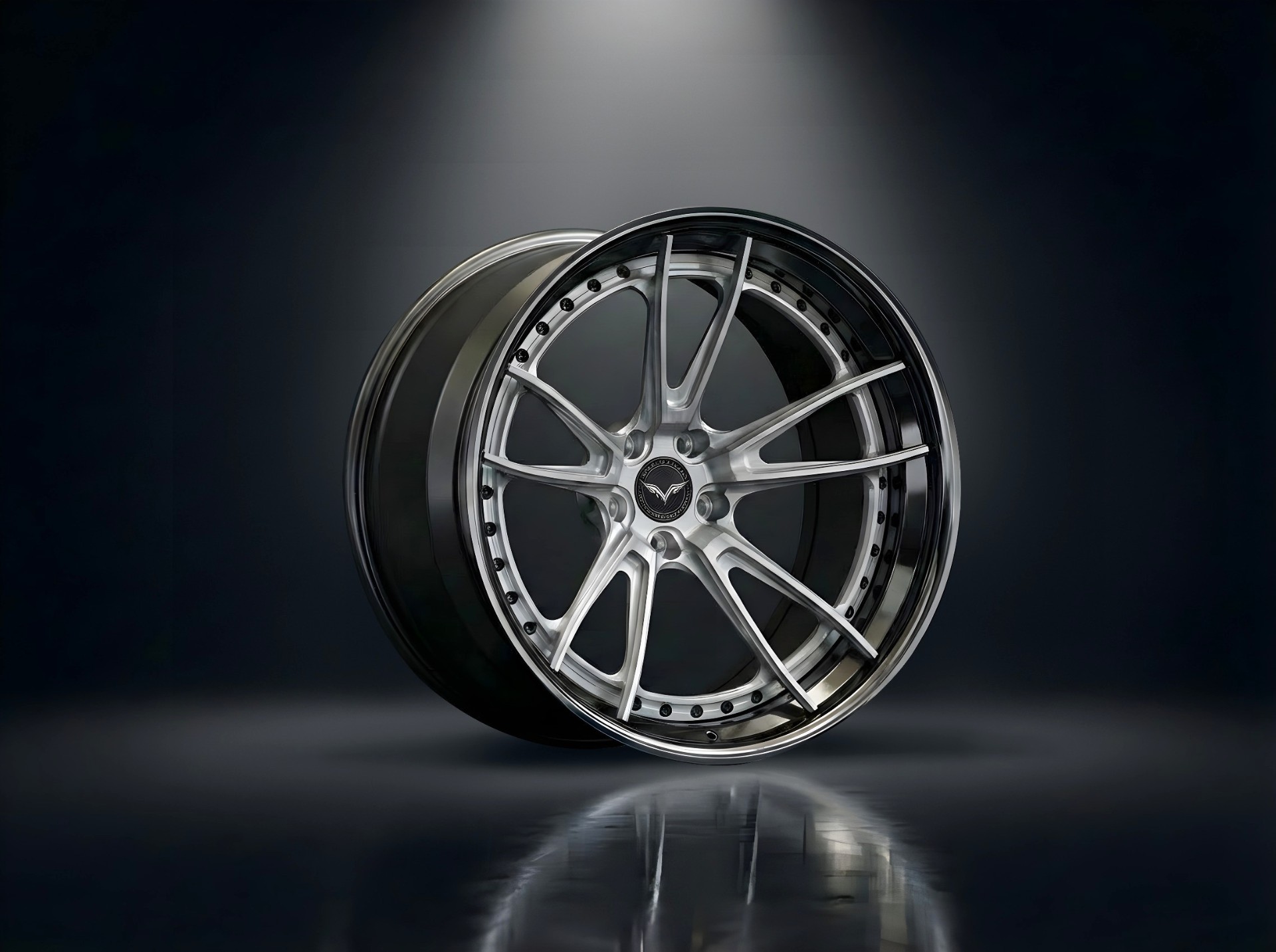 4F0UR - IX — Brushed Silver Split-Spoke