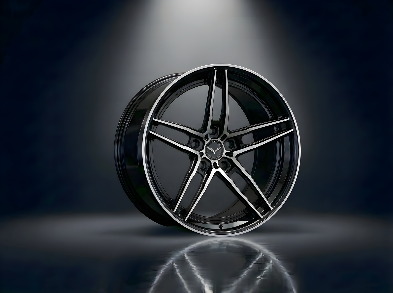 Black Machined Face