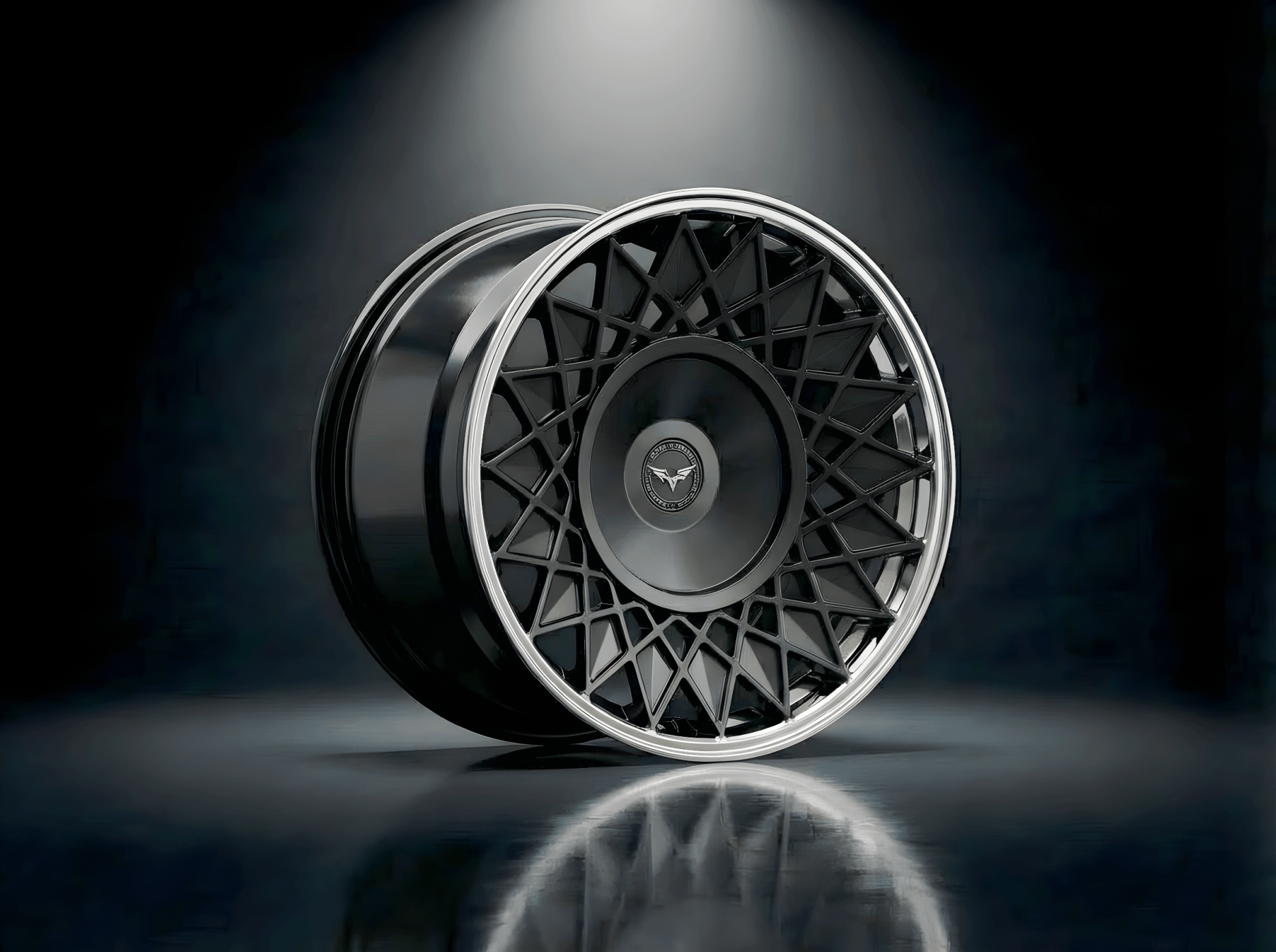 E1GHT - XVIII — Gloss Black Mesh Weave