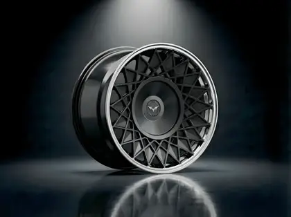 E1GHT - XVIII — Gloss Black Mesh Weave