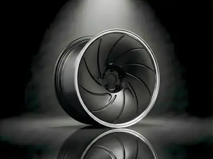 E1GHT - XXII — Black Swirl Turbine / Polished Lip