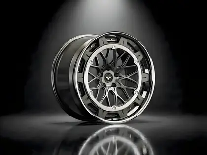 E1GHT - XXIII — Smoked Chrome Mesh / Polished Lip