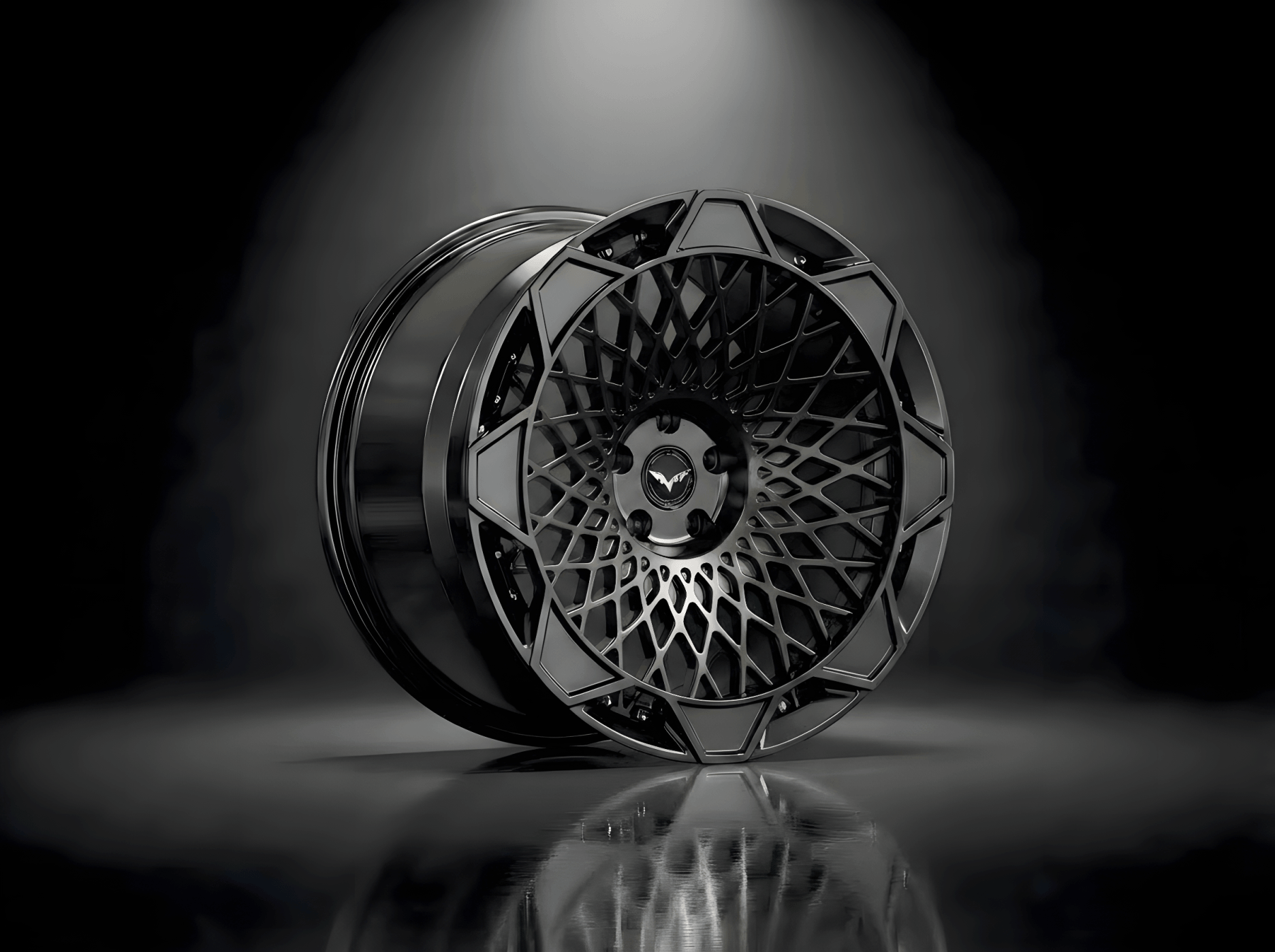 E1GHT - XXV — Gloss Black Lattice Cage