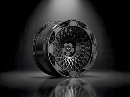 E1GHT - XXV — Gloss Black Lattice Cage