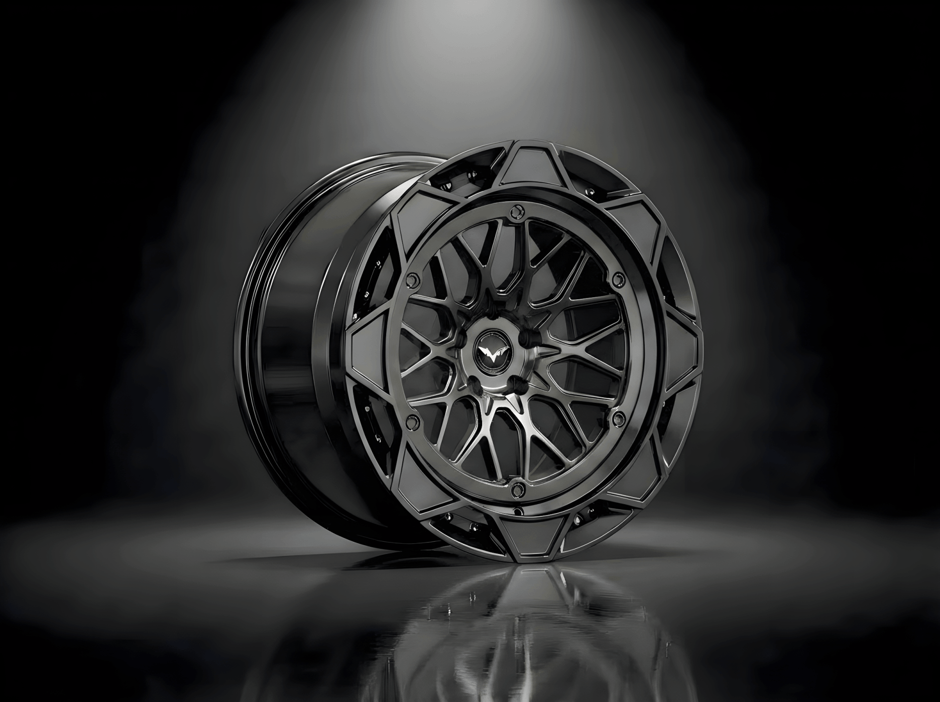 E1GHT - XXVII — Gloss Black Mesh / Cage Lip