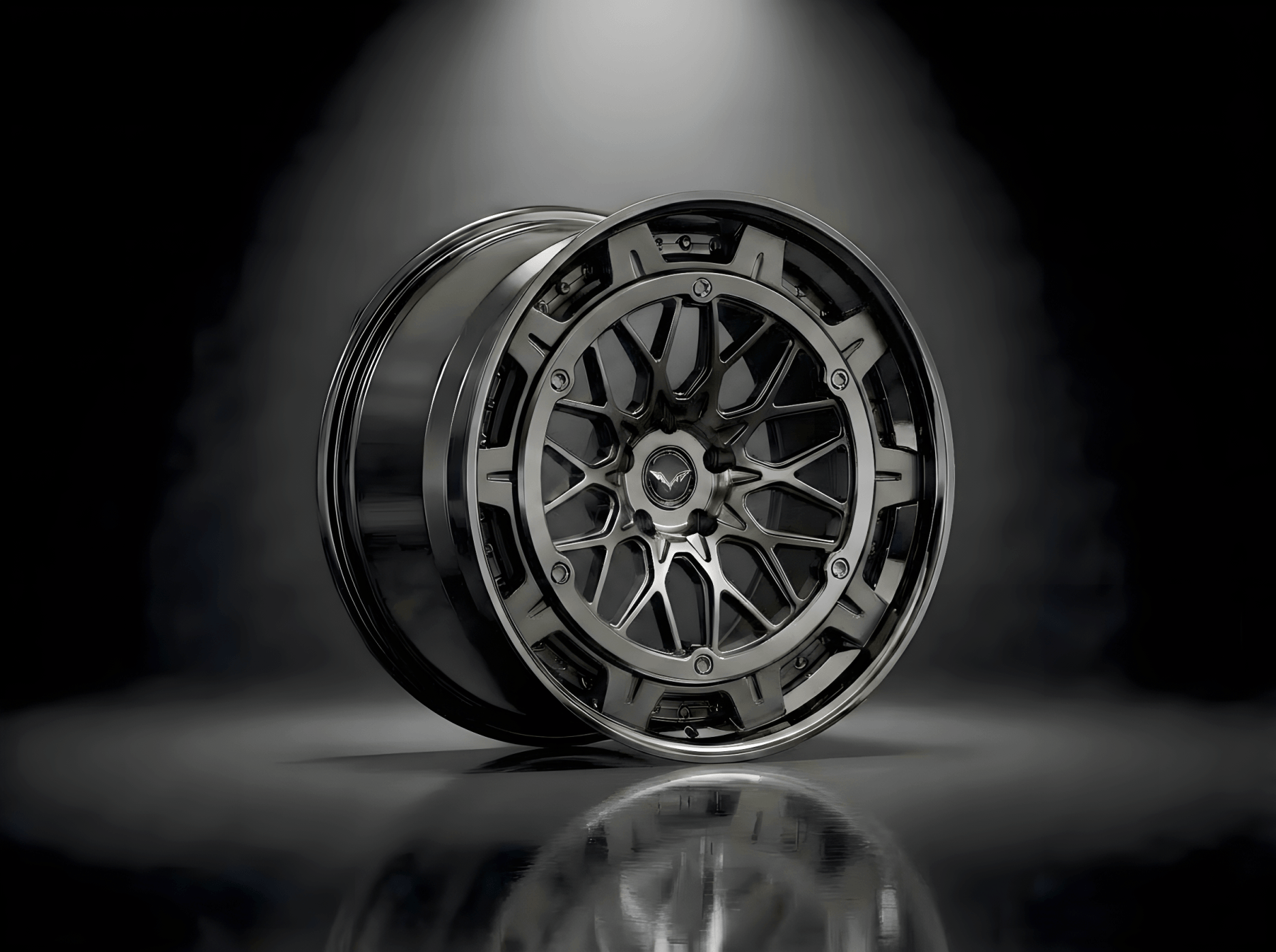 E1GHT - XXXI — Gunmetal Mesh / Polished Lip