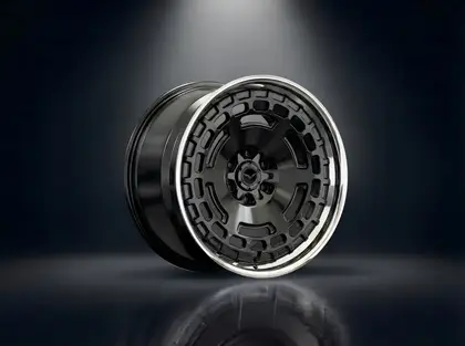 E1GHT - XXXV — Black Chrome Dish / Polished Lip
