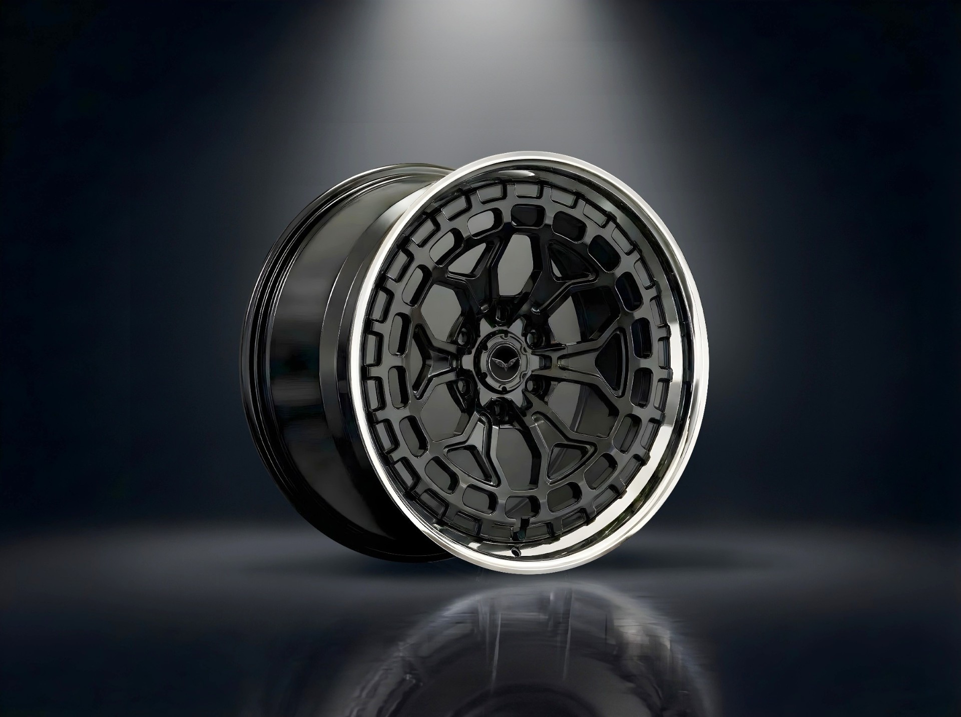 E1GHT - XXXVIII — Black Chrome Spider / Polished Lip