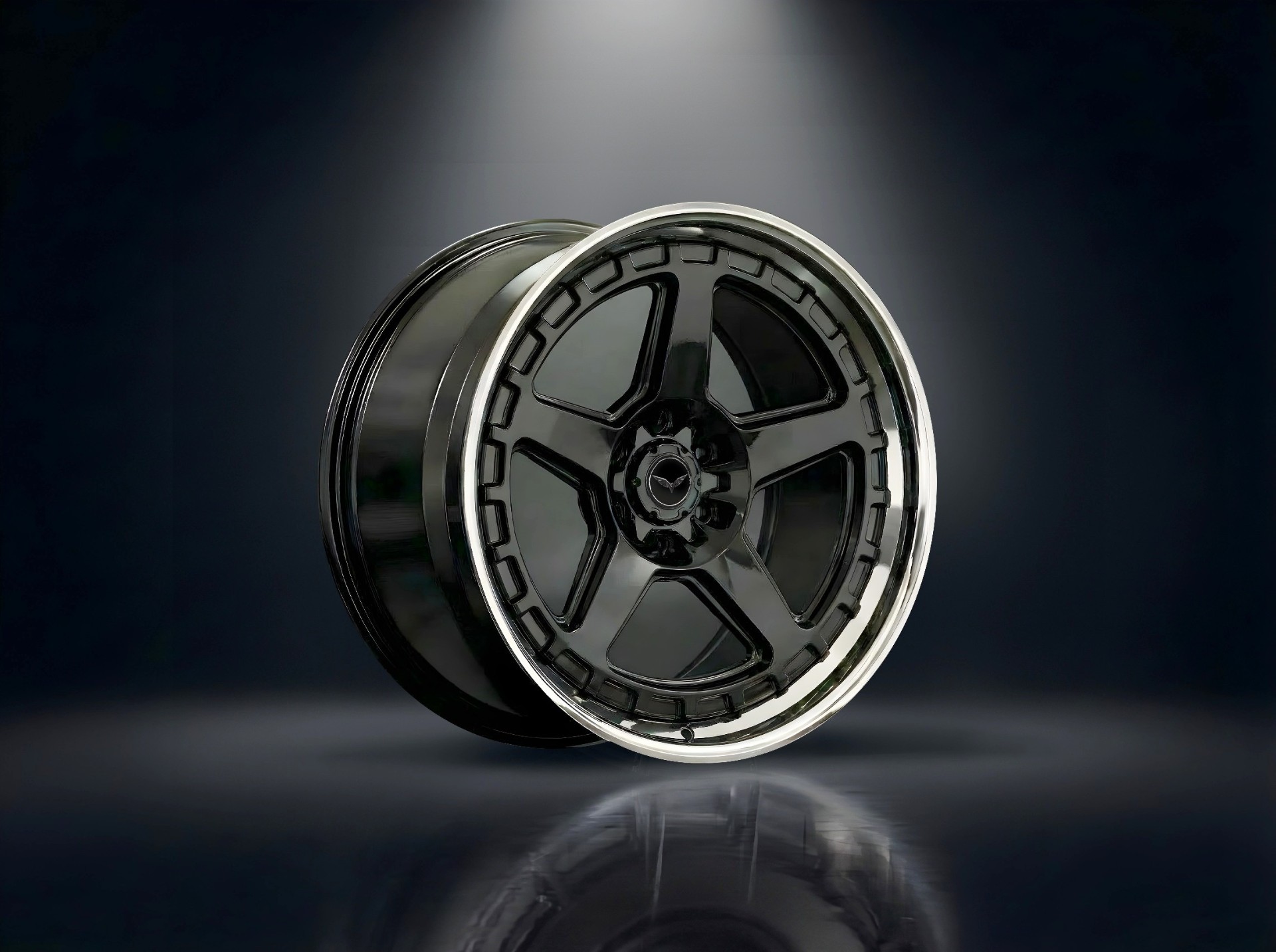 E1GHT - XL — Black Chrome Five-Star / Polished Lip