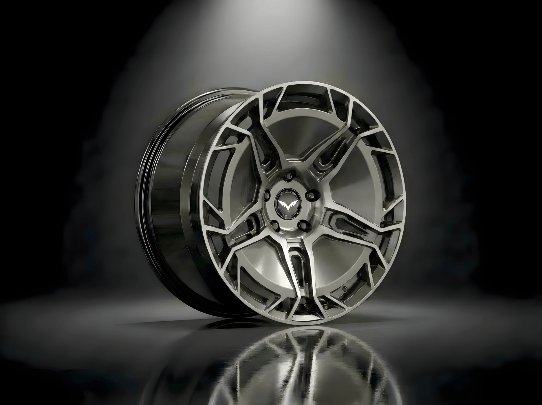 E1GHT - XLII — Brushed Titanium Y-Spoke