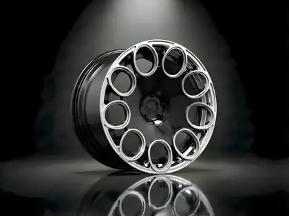 E1GHT - VI — Polished Chrome Turbine