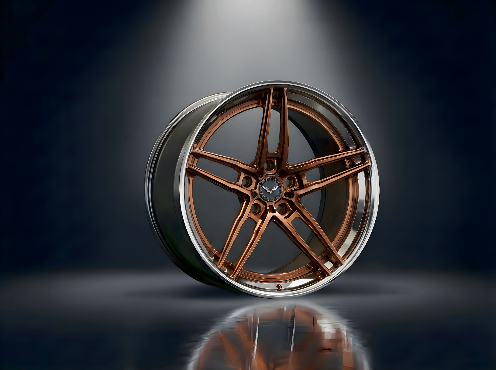 Polished Bronze / Chrome Lip
