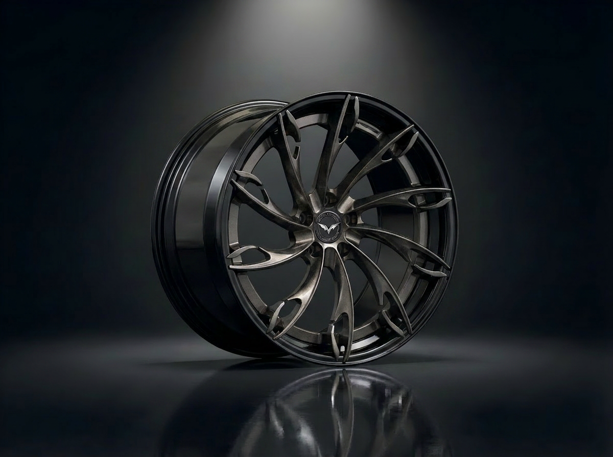 Obsidian Graphite forged wheel